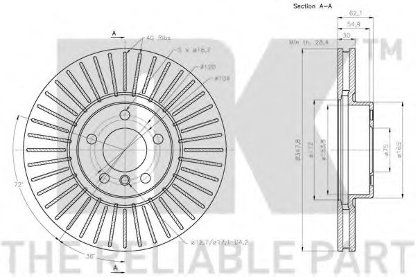 NK 311587 Brake Disc